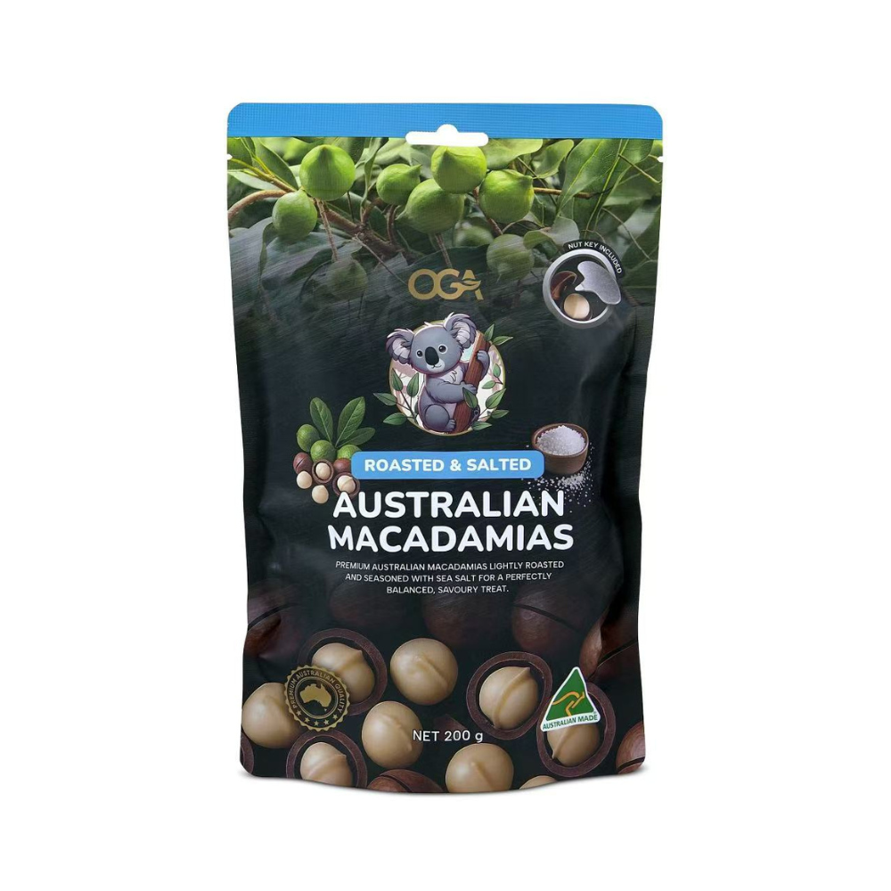 OGA Koala - Australian Macadamians Roasted & Salted 200g