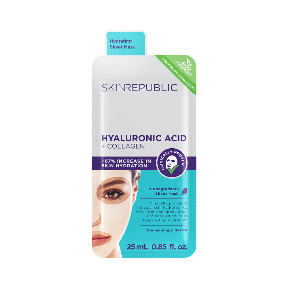Skin Republic Hyaluronic Acid & Collagen Face Mask 25ml