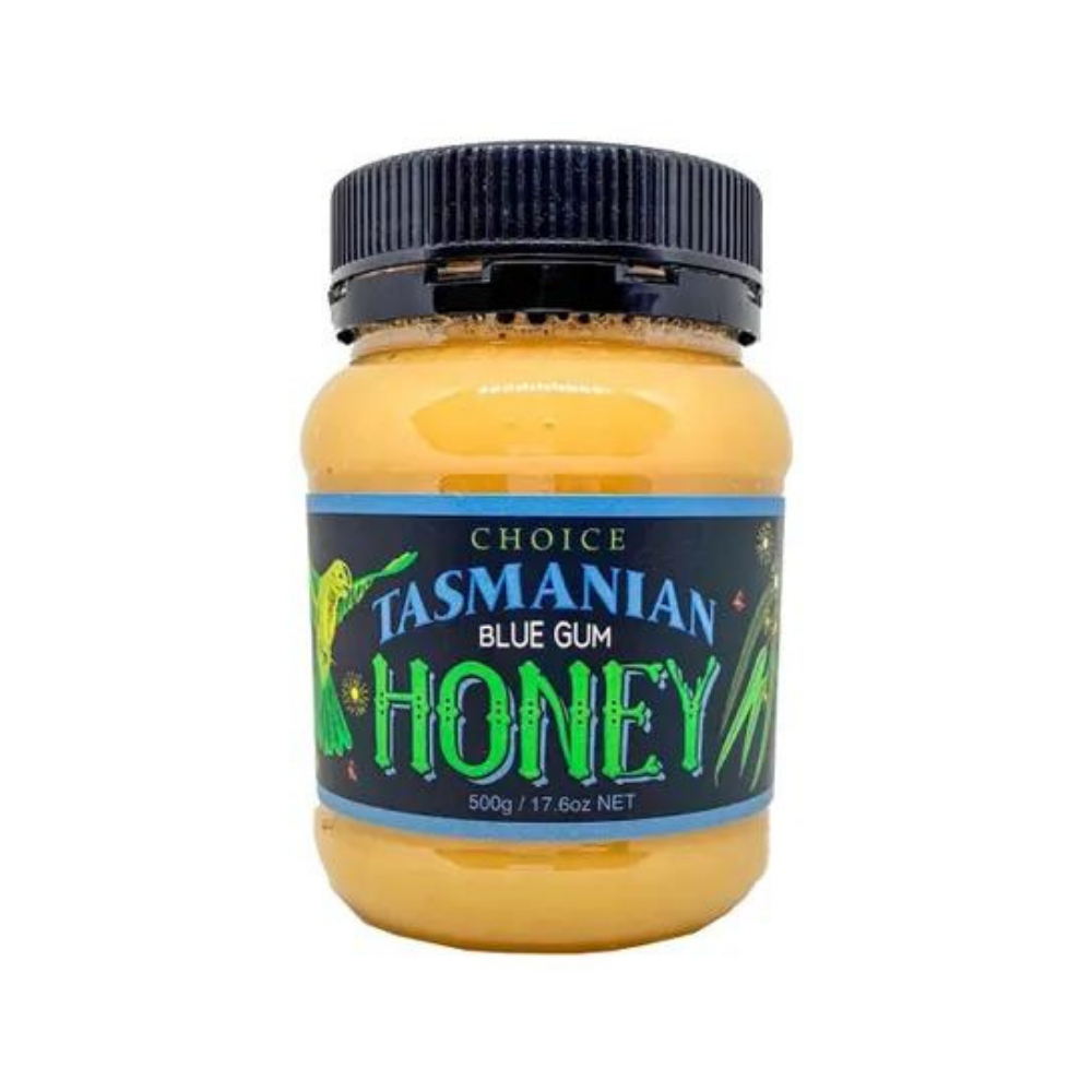 Tasmanian Honey Blue Gum Plastic Jar 500g (Not For Sale In WA)