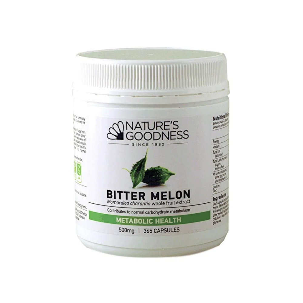 Nature's Goodness Bitter Melon Capsules 500mg 365 Capsules