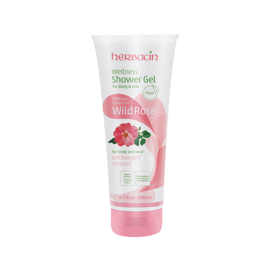 Herbacin Wellness Shower Gel Wild Rose 200ml