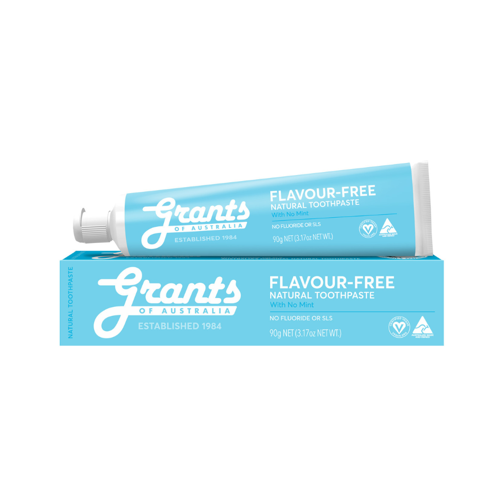 Grants of Australia Flavour Free Natural Toothpaste - Fluoride Free ...