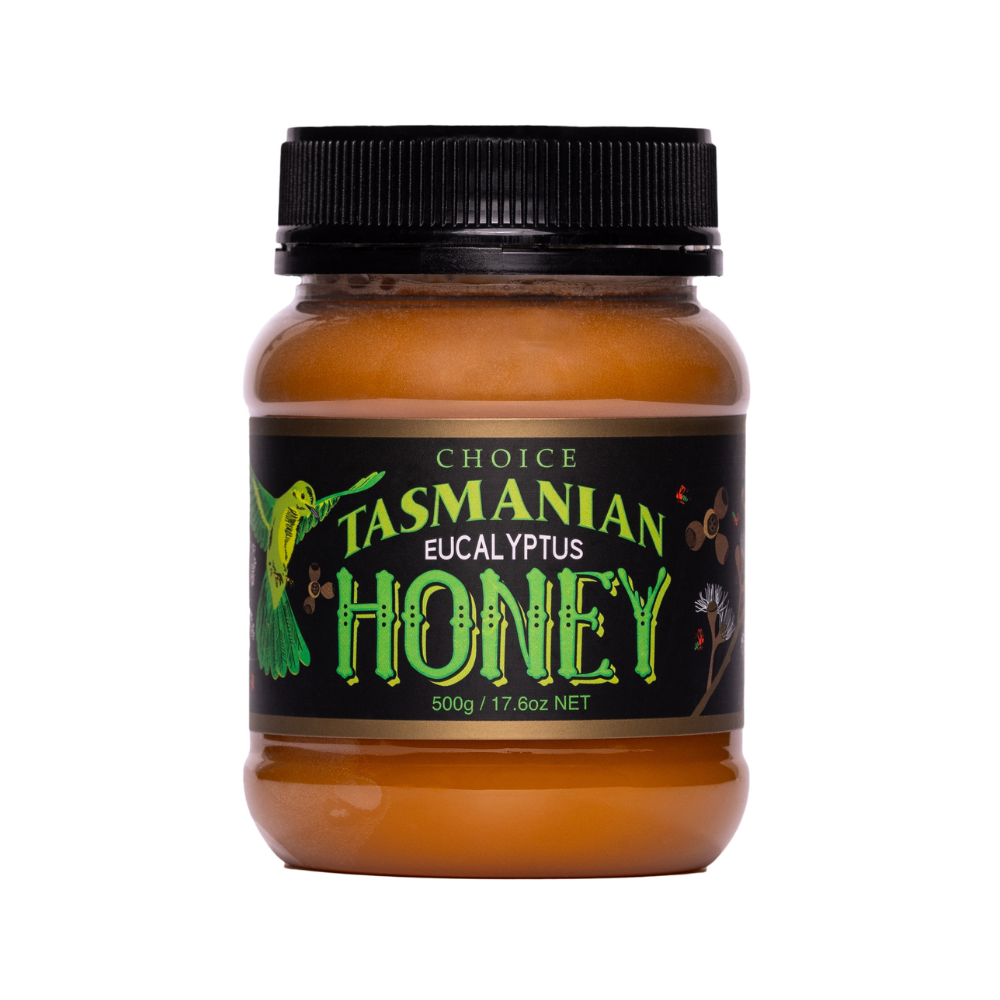 Tasmanian Honey Eucalyptus Plastic Jar 500g (Not For Sale In WA)