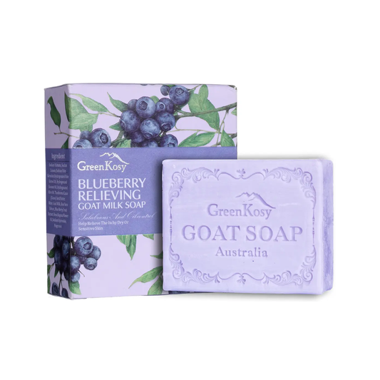 GreenKosy Blueberry Goat Milk Soap 100g
