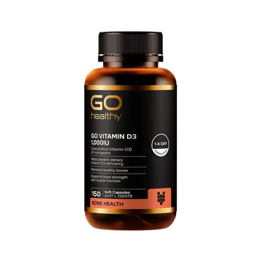 Go Healthy GO Vitamin D3 1,000IU 150 Soft Capsules