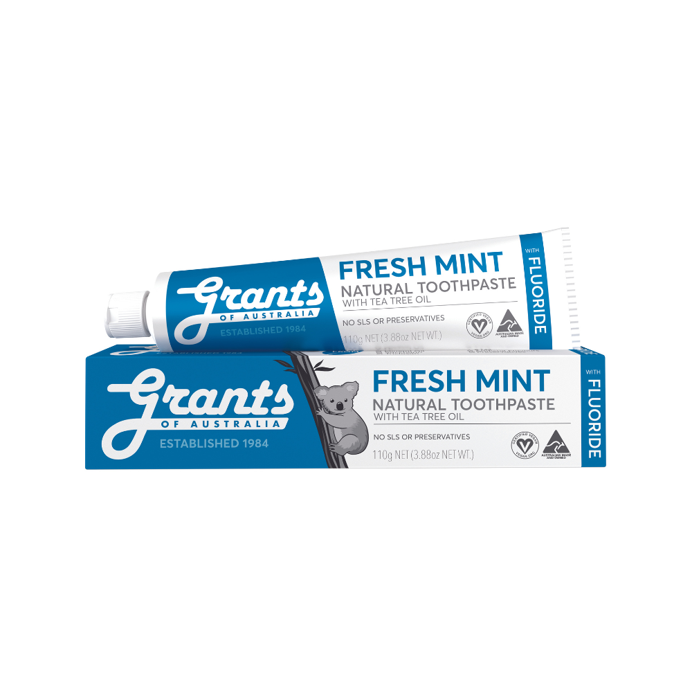 Grants of Australia Fresh Mint with Fluoride Natural Toothpaste - 110g