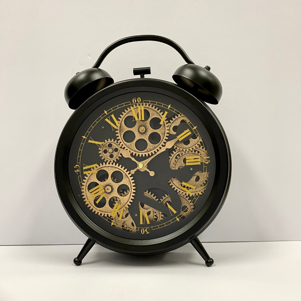 Vanguard Universal Metal Rotary Gears Desktop Clock TCM-17