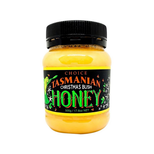 Tasmanian Honey Christmas Bush Plastic Jar 500g (Not For Sale In WA)
