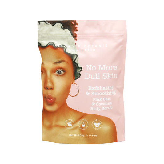 Organik Botanik - No More Pores No More Dull Skin Pink Salt & Coconut Oil Body Scrub 500g