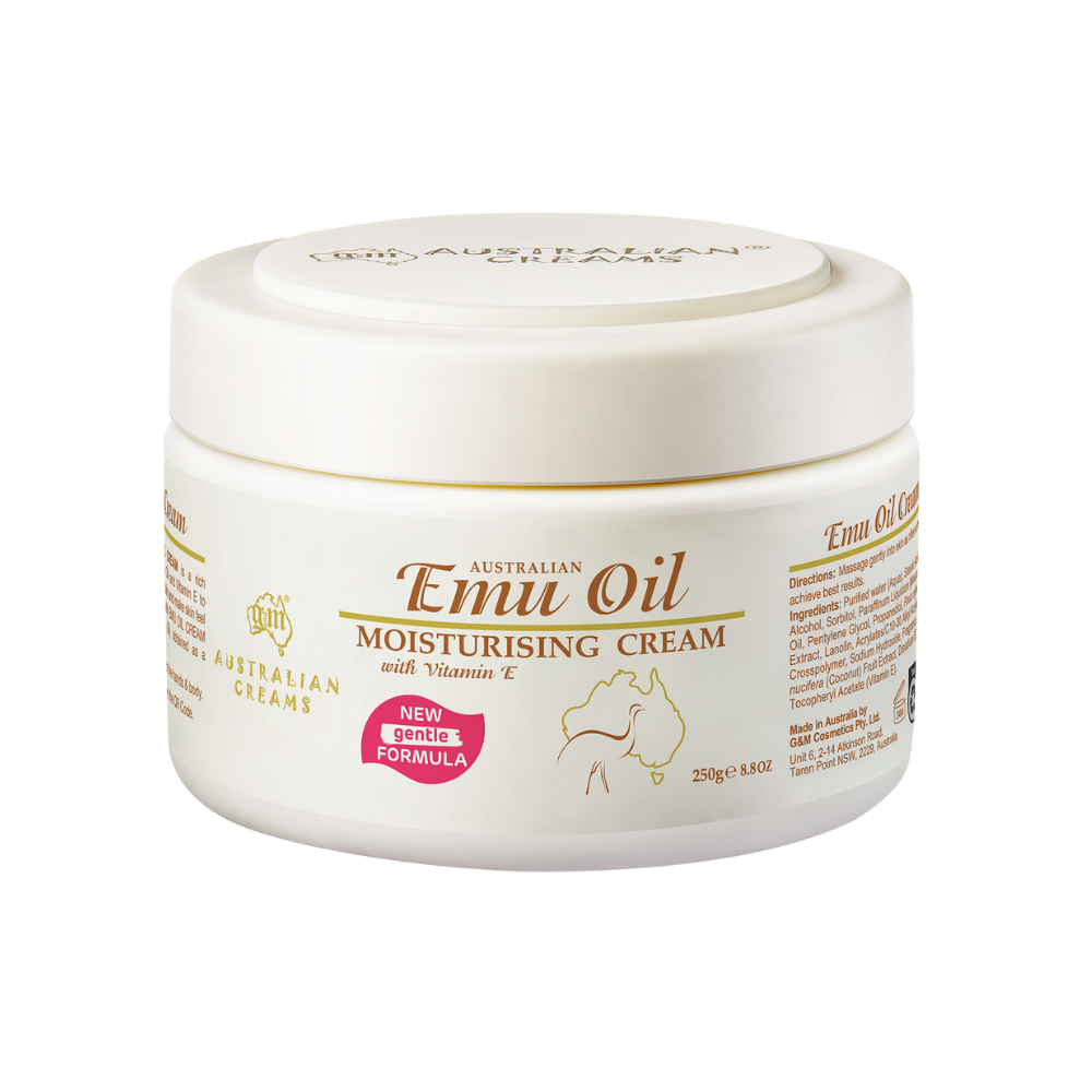 G&M Cosmetics Australian Emu Oil Moisturising Cream 250g (New Package)