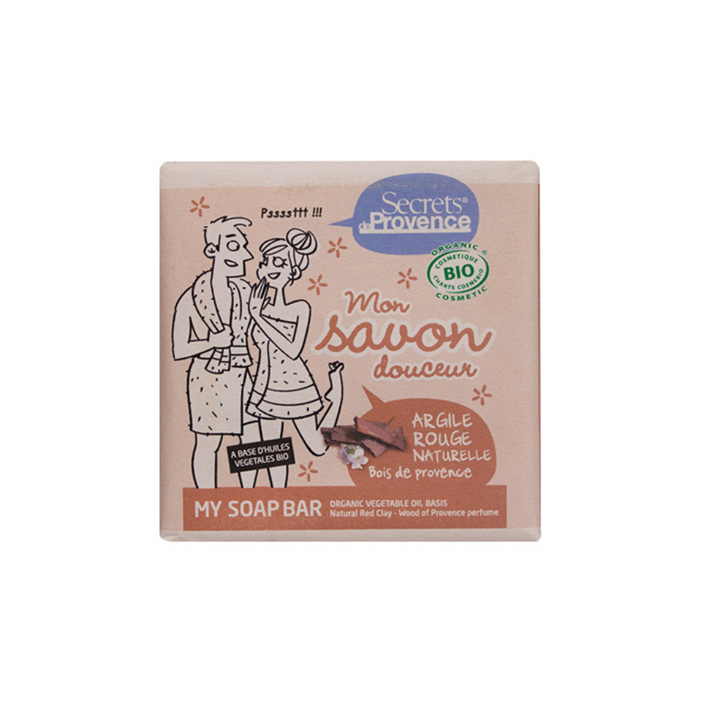 Secrets de Provence Organic Soap with Red Clay 100g