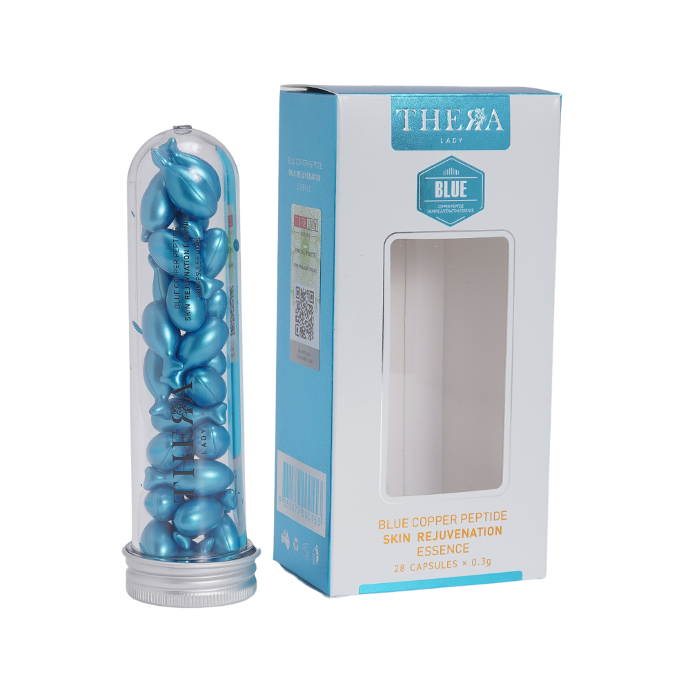 Thera Lady Blue Copper Peptide Skin Rejuvenation Essence 0.3g*28Capsules