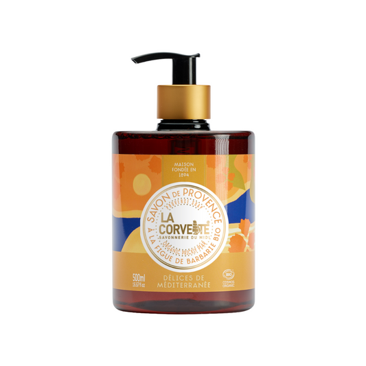 La Corvette DELICES DE MEDITERRANEE Organic Prickly Liquid Soap 500ml