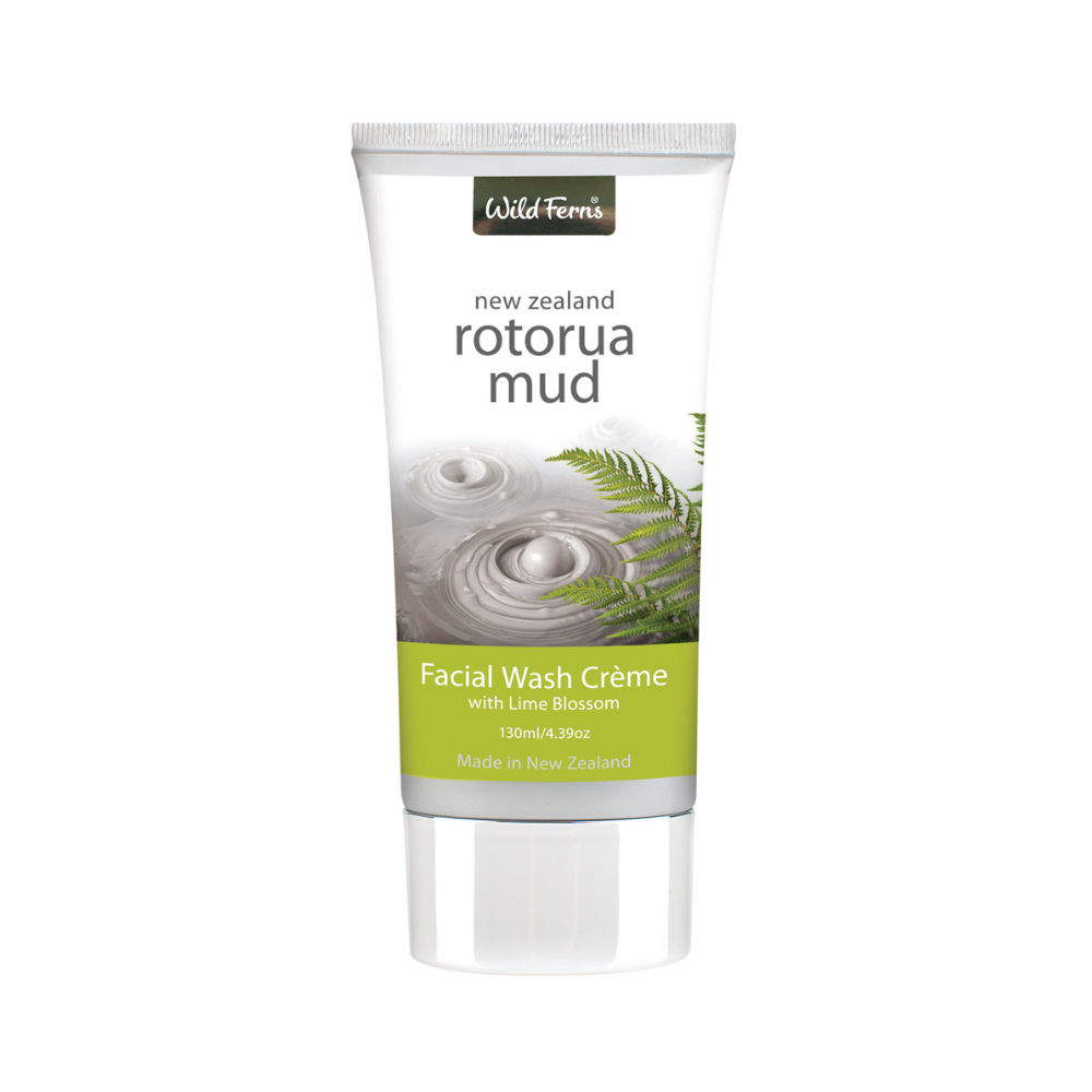 Wild Ferns Rotorua Mud Facial Wash Creme with Lime Blossom 130ml