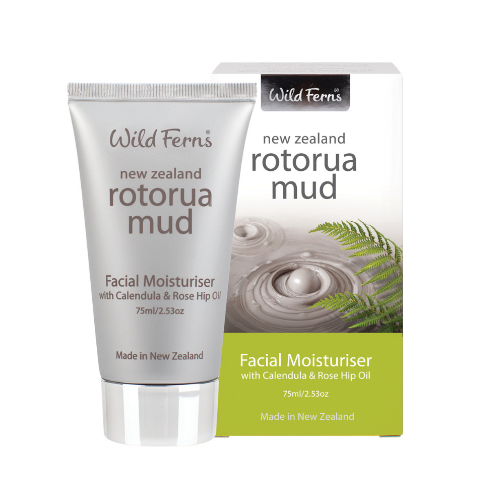 Wild Ferns Rotorua Mud Facial Moisturiser with Calendula & Rose Hip Oil 75ml