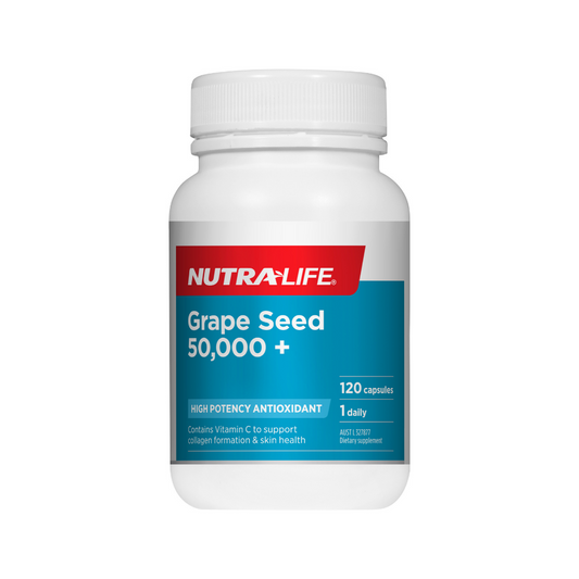 Nutra-Life Grape Seed 50,000 Plus 120 Capsules