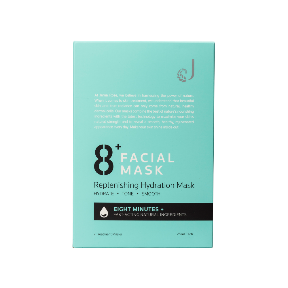 Jema Rose 8+ Minute Facial Mask Replenishing Hydration Mask 7pcs/box