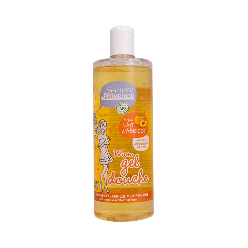 Secrets de Provence Organic Shower Gel Apricot Milk 500ml