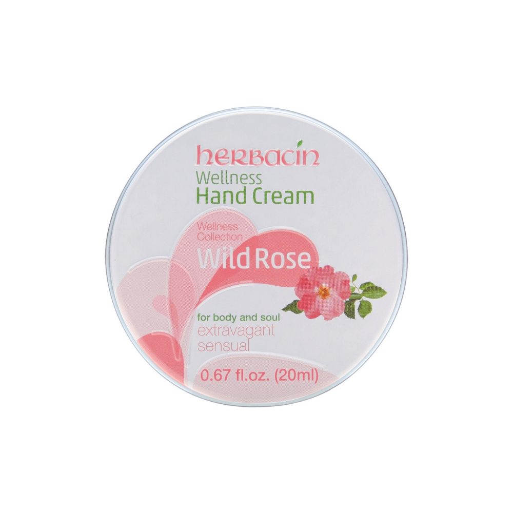 Herbacin Hand Cream Wild Rose - Tin 20ml