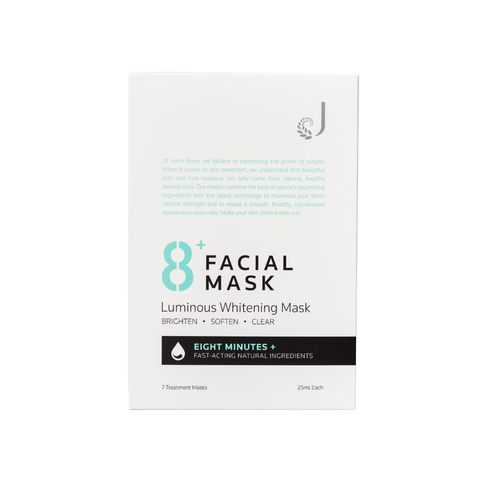 Jema Rose 8+ Minute Facial Mask Luminous Whitening Mask 7pcs/box